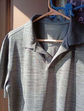 Van Heusen Men's Heather Gray Polo Shirt